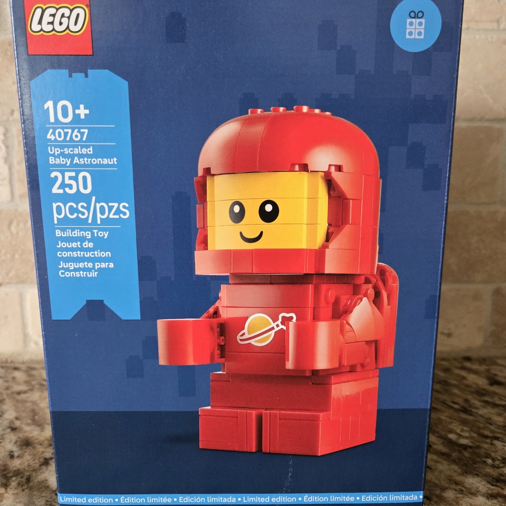 LEGO Red Up-Scaled Baby Astronaut Building Toy